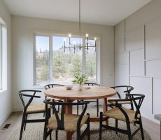 Dining Room with Feature Wall